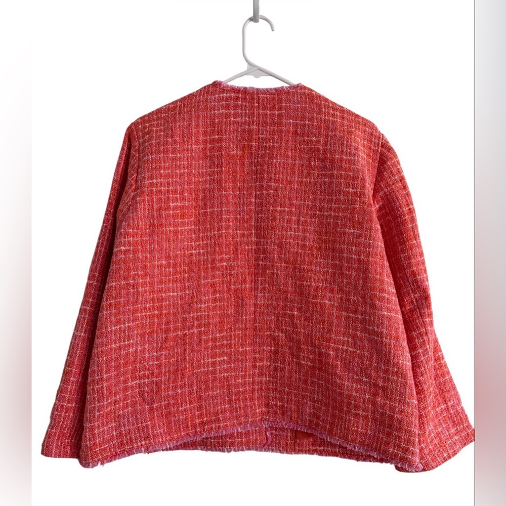 J. Jill Pink Textured Tweed Blazer - Picture 6 of 16
